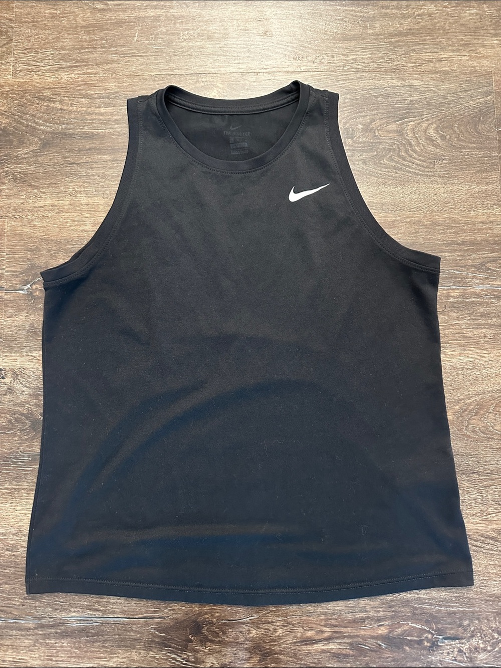 Nike Black Athletic Tank with White Swoosh